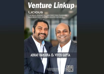 Licious founders, Abhay Hanjura, Vivek Gupta, Licious success story, Indian meat startup, ₹1000 crore startup, Indian D2C brands, VentureLinkUp 100Cr Club