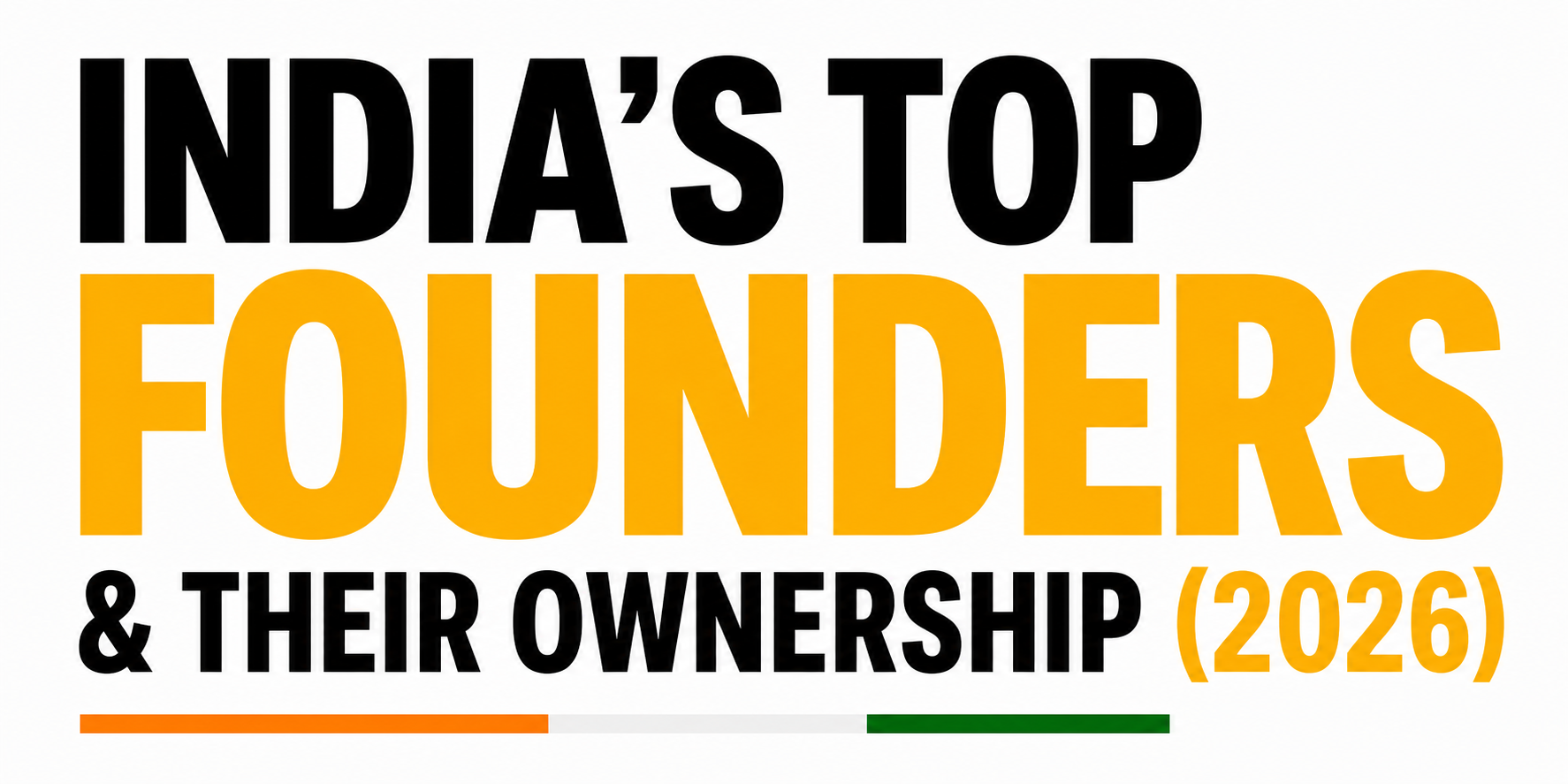 India's top founders 2026